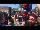 Canelo mobbed by fans - esnews boxing