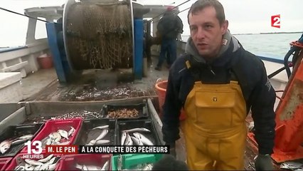 Marine Le Pen à la conquête des pêcheurs