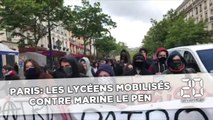Paris: Les lycéens mobilisés contre Marine Le Pen