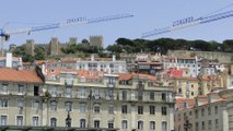 Dzielnica Chiado, Praça da Figueira, Plac Rossio w Lizbonie, 5-07-2016