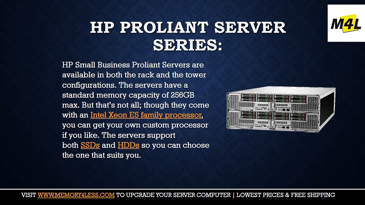 HP Server for Small Business | Choose Home Servers by HP | Proliant DL & ML Series