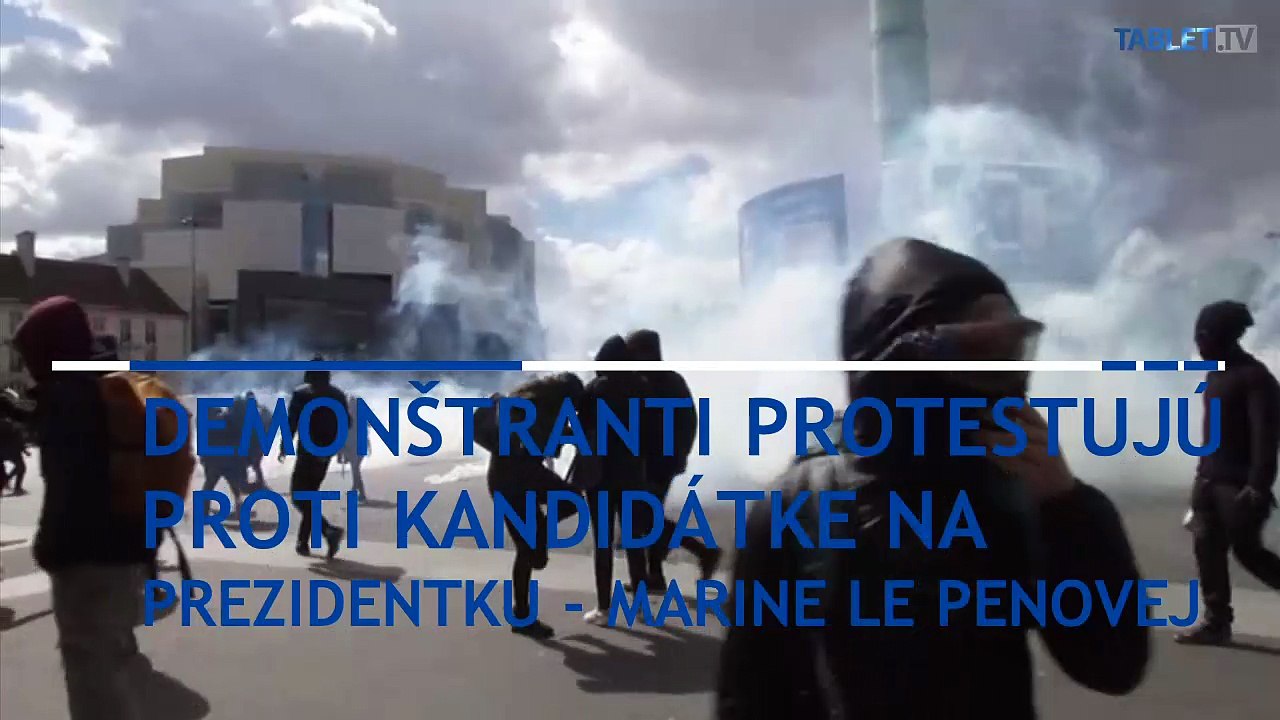 Stredoškoláci v Paríži protestujú proti kandidátom druhého kola