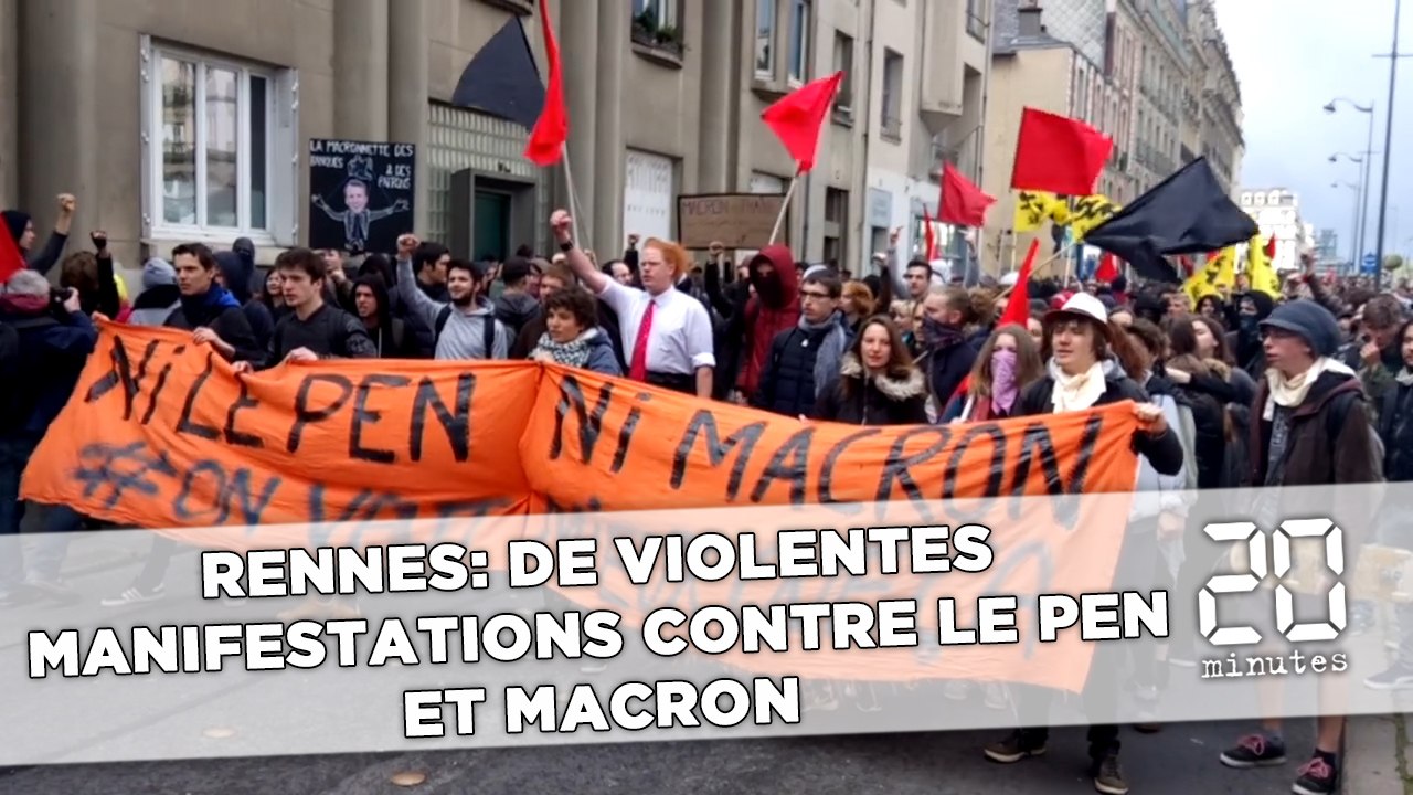 Rennes: Environ 500 personnes manifestent contre Le Pen et Macron