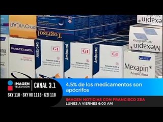 4.5% de los medicamentos son apócrifos