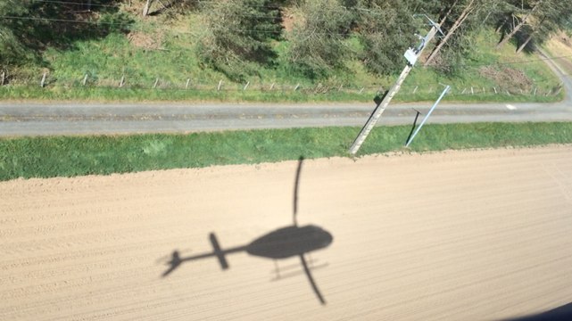 Inspection du réseau électrique en hélicoptère