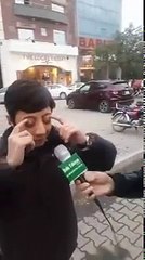 A boy can take his eye balls out. It is real. Amazing.