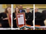 President Pranab Mukherjee receives Garwood Award for Open Innovation