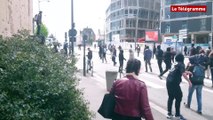 Rennes. Agressé, un policier met en joue des manifestants