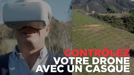 Ce casque permet de piloter la caméra de son drone avec la tête