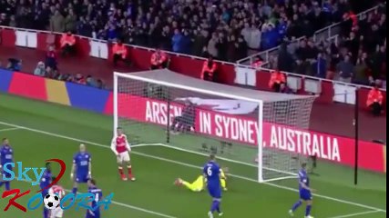 أهداف  مباراة أرسنال و ليستر سيتى 1 - 0   (26⁄04⁄2017)