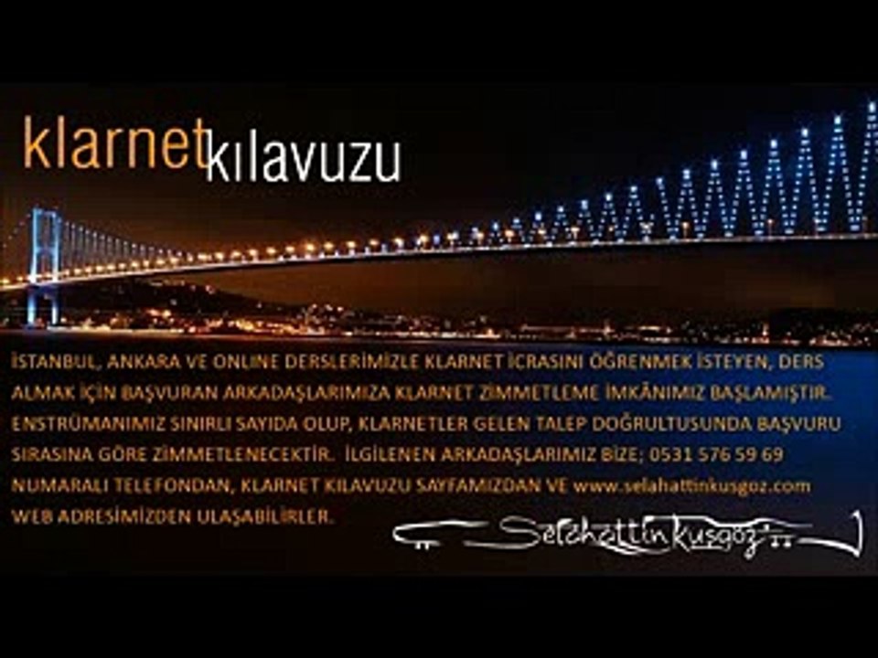 KLARNET DERSİ klarnet kursu selahattin kuşgöz