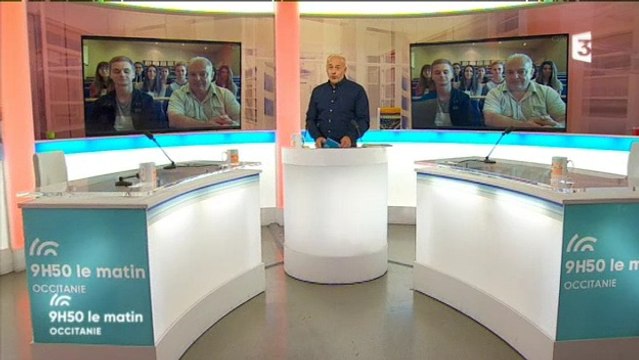 Les élèves du lycée Théophile Gautier de Tarbes dans l'émission Occitanie matin de France 3