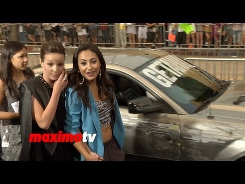 Francia Raisa and Samantha Droke Getaway Premiere Arrivals in Los Angeles