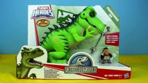 Jurassic World T-Rex Dinosaur vs Spider-man Arachno Blade Copter Playskool Heroes