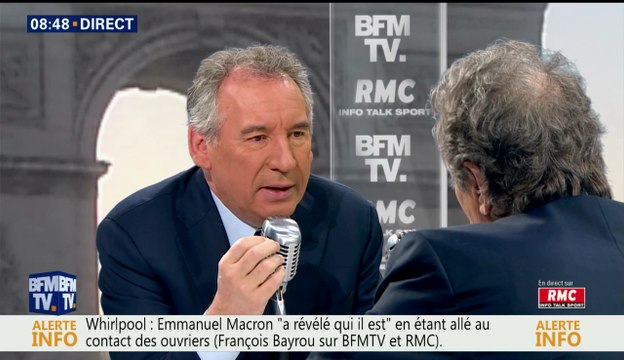François Bayrou, invité de Bourdin Direct sur BFMTV - 270417