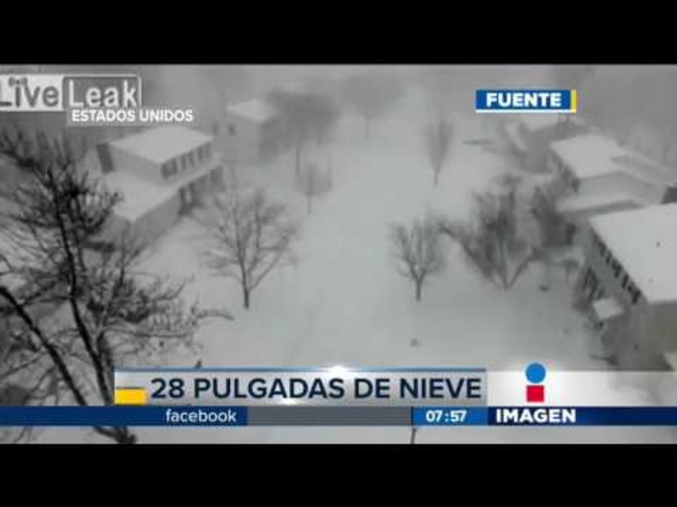 Así se ve NY con 28 pulgadas de nieve