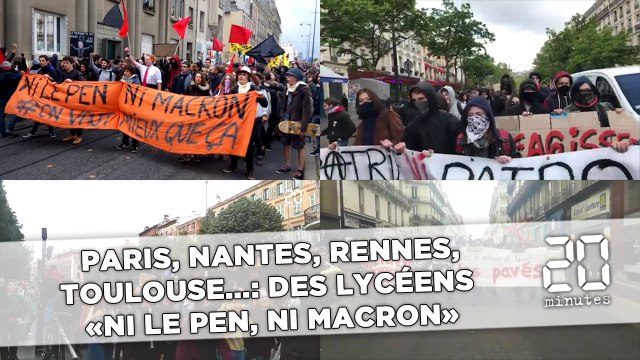 Paris, Nantes, Rennes, Toulouse...: Des lycéens « Ni Le Pen, ni Macron»