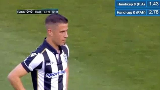 1-0 Dimitris Pelkas free kick Goal HD - PAOK vs Panathinaikos 27.04.2017