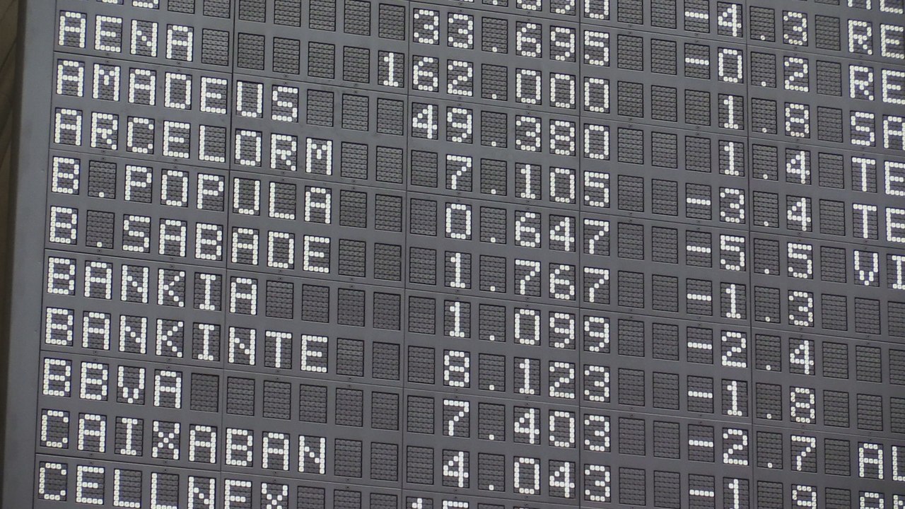 La Bolsa española baja un 0,74% y pierde los 10.700 puntos