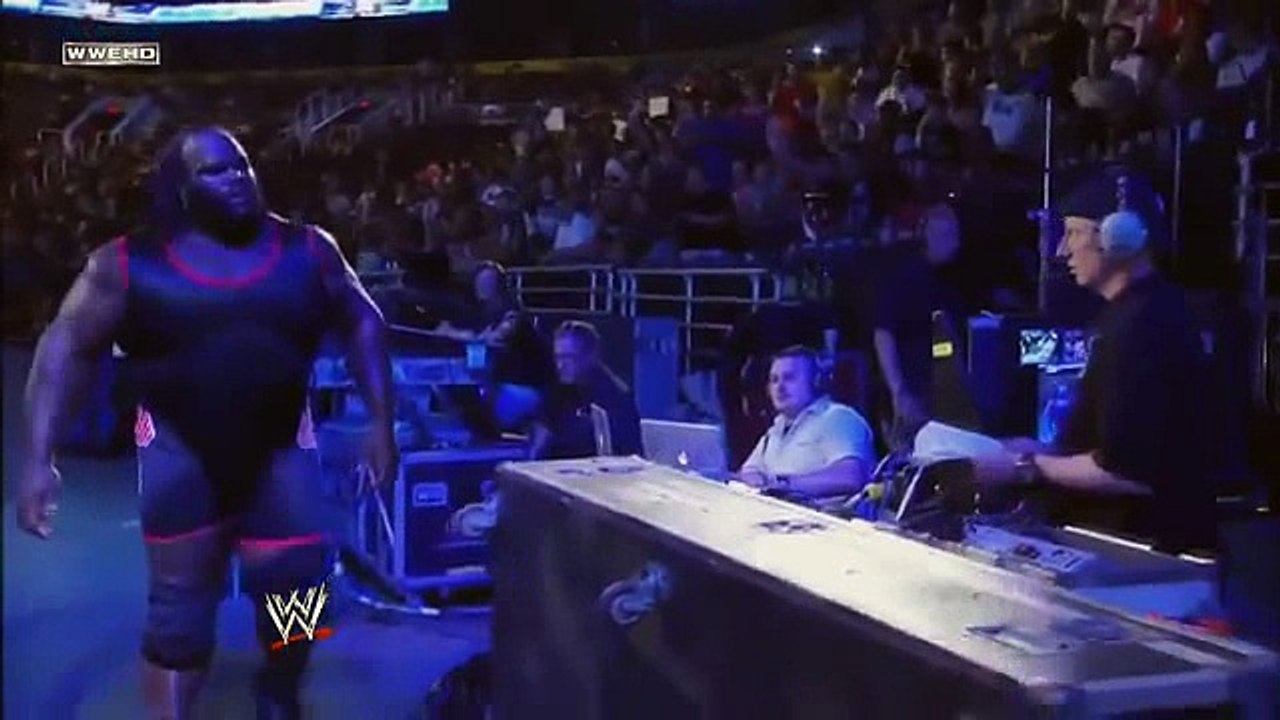 Mark Henry Attacks The Audio Technician WWE Smackdown 2011