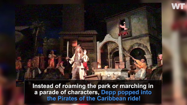 Johnny Depp SURPRISES Disneyland Visitors Dressed as JACK SPARROW