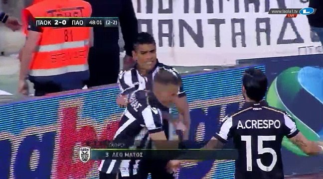 Leo Matos Goal HD - PAOK 2 - 0 Panathinaikos 27.04.2017 HD