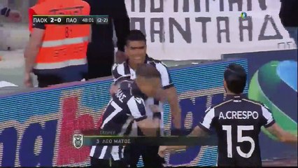 Leo Matos Goal - PAOK 2-0 Panathinaikos - 27.04.2017