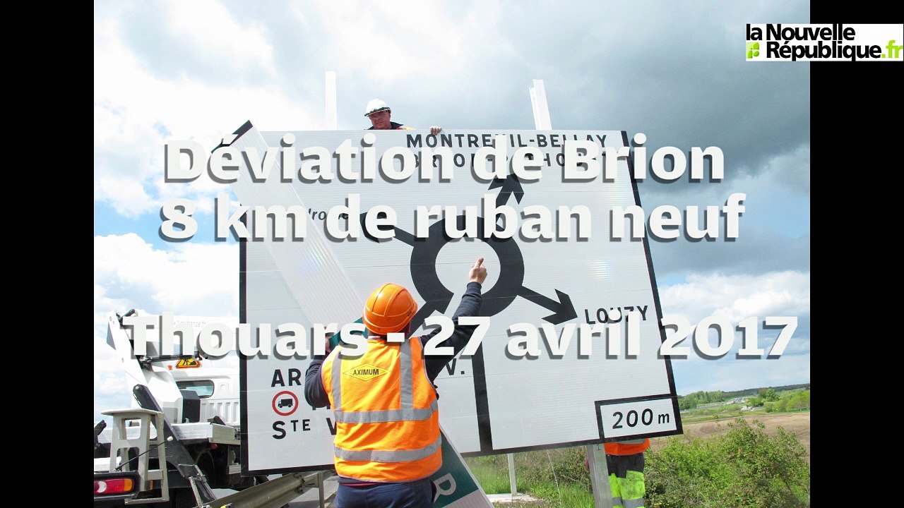 VIDEO. Entre Thouars et Saumur, la déviation de Brion est ouverte