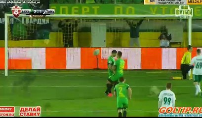 Arsen Khubulov 2nd Penalty Goal HD - Anzhi 2-1 Tom Tomsk 27.04.2017