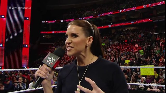 Roman Reigns reminds Stephanie McMahon that he is the authority in WWE Raw, March 21, 2016