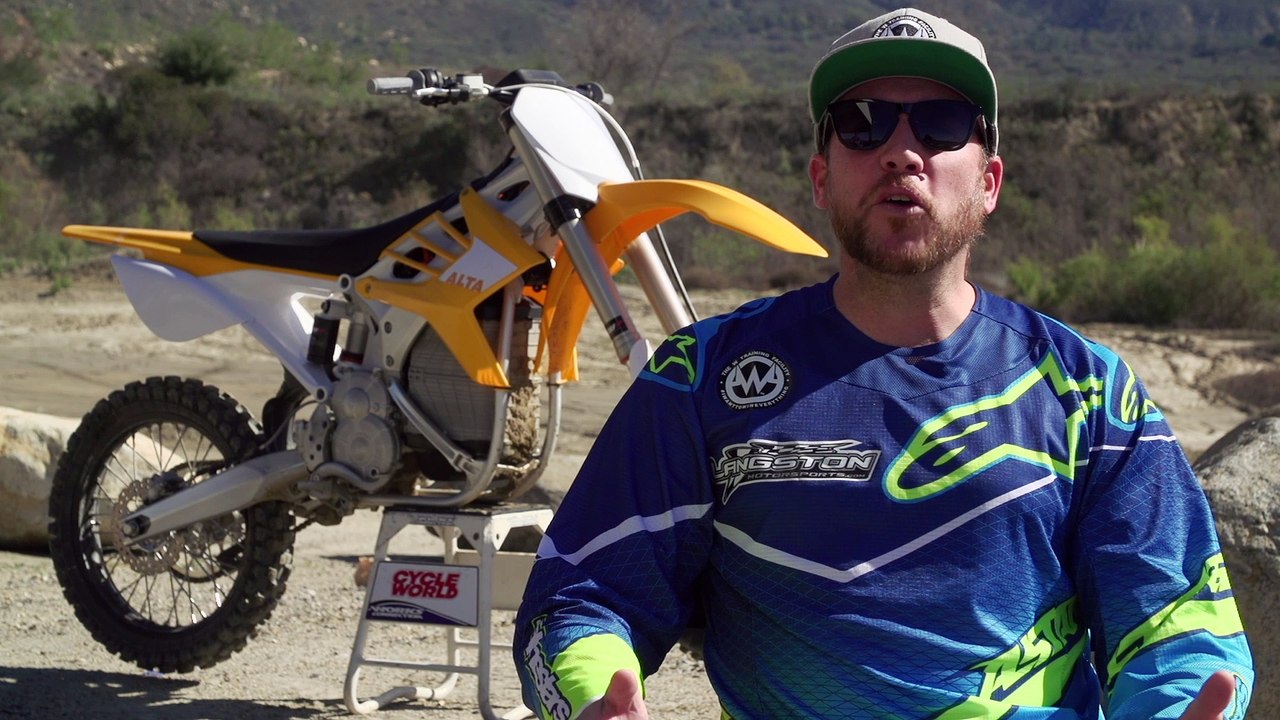 Grant Langston Tests The Alta Motors Redshift MX