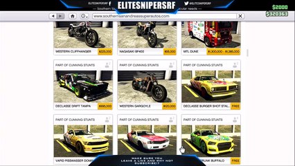 GTA 5 ONLINE FREE UNLIMITED VEHICLES FOR RETURNING PLAYERS