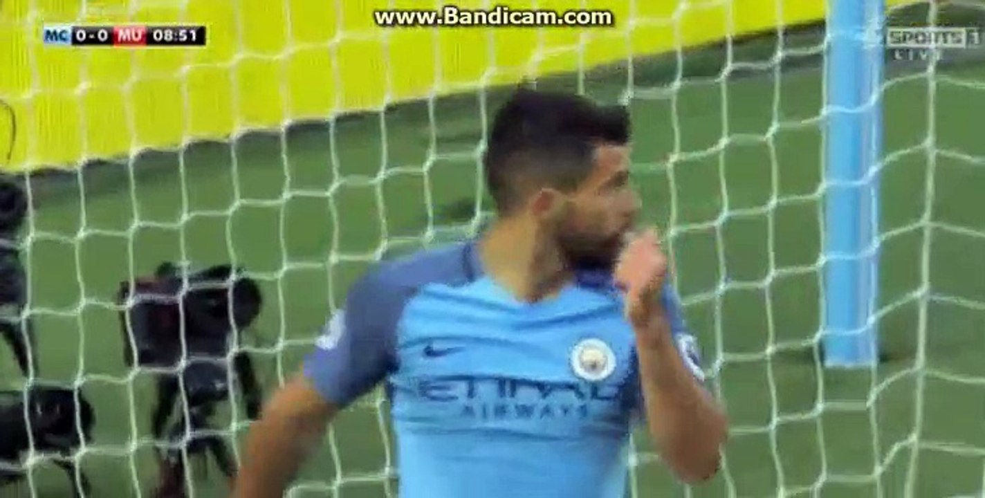 Aguero  Incredible  Miss  HD Manchster City 0-0 Manchster United 27-04-2017