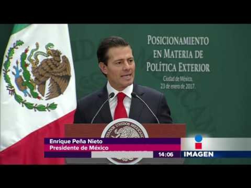 EPN da Pronunciamiento en Materia de Política Exterior