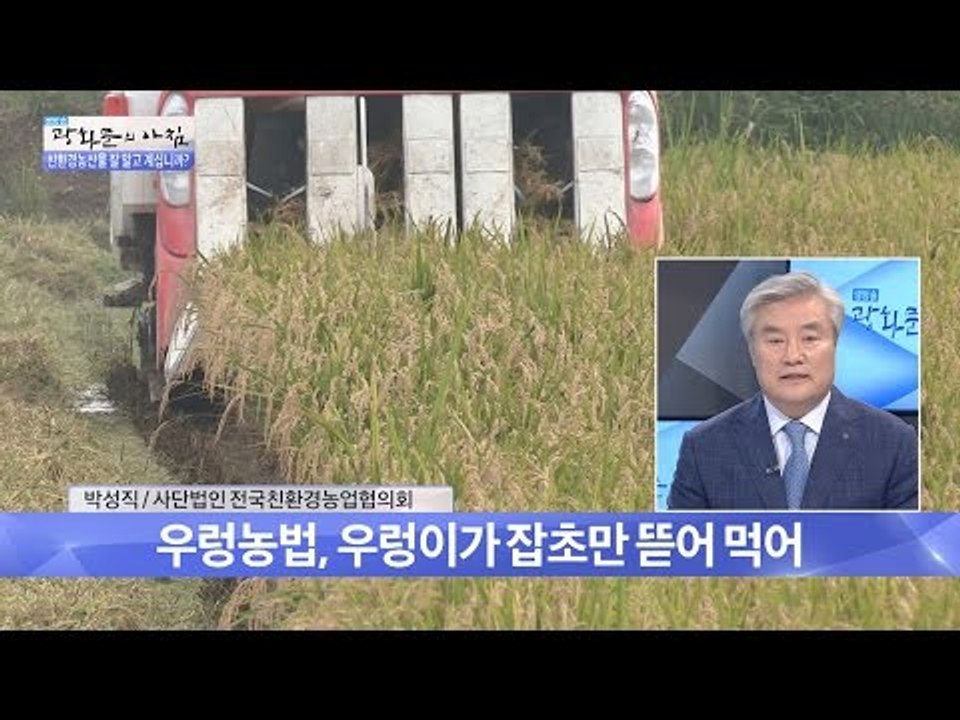 친환경 재배농법, 우렁과 오리를 활용한다! [광화문의 아침] 332회 20161010