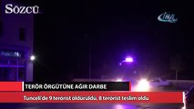 Tunceli'de 9 terörist öldürüldü, 8 terörist teslim oldu