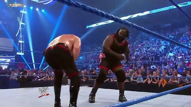 Mark Henry Breaks Kane Leg WWE Smackdown 2011