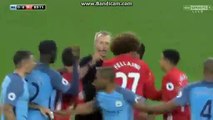 Fellaini Red Card For Fight With Sergio Aguero HD - Manchester City 0-0 Manchester United - 27...
