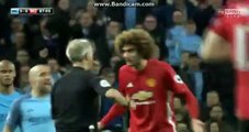 Manchester City 0-0 Manchester United Fellaini RED CARD 27-04-2017