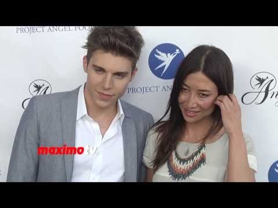 Nolan Gerard Funk and Mei Melancon 2013 "Angel Awards" Green Carpet ARRIVALS