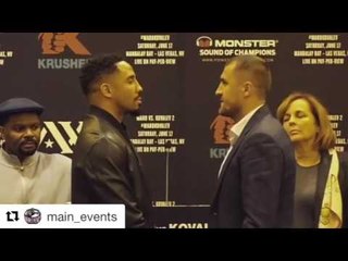 REAL BEEF! Ward vs Kovalev 2 Hear What Kovalev Says To Ward After Faceoff