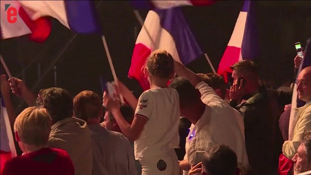 À Nice, des partisans de Marine Le Pen scandent Macron on t'enc*le