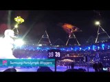 Tatyana McFadden - Torch lighting, Paralympics 2012