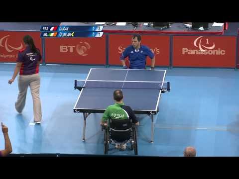 Table Tennis - FRA vs IRL - Men's Singles - Class 1 Group A - Qual. -London 2012 Paralympic Games