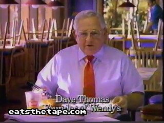 Wendy's New Bacon Cheddar Cheeseburger New Slogans Television Commercial 1992