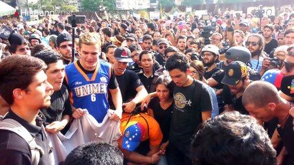 Homenaje al estudiante de la UNIMET asesinado durante protestas en Caracas