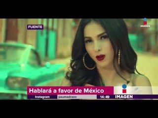 Paty Cantú hará un discurso para defender a mexicanos