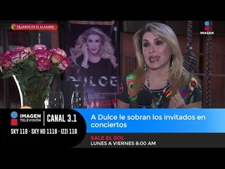 A Dulce le sobran los invitados en conciertos
