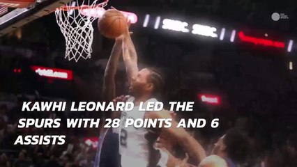 Spurs take 3-2 lead with win over Grizzlies