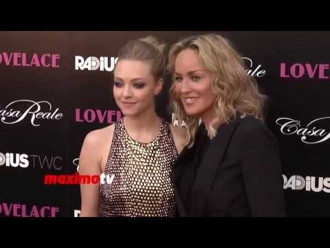 Amanda Seyfried and Sharon Stone Lovelace Los Angeles Premiere Red Carpet